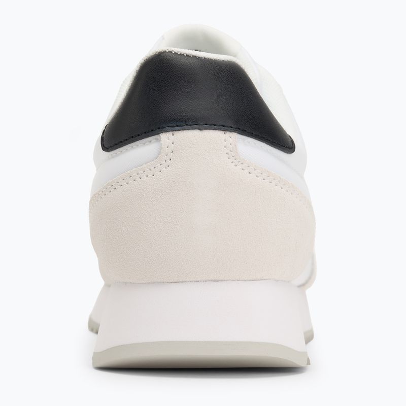 Calvin Klein men's shoes YM0YM01325 Retro Runner Lace Up Ny-Su Bright White/Black 6