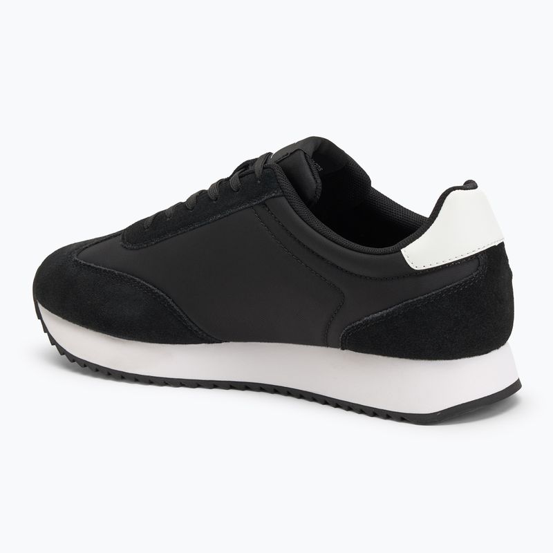Calvin Klein men's shoes YM0YM01325 Retro Runner Lace Up Ny-Su Black/Bright White 3