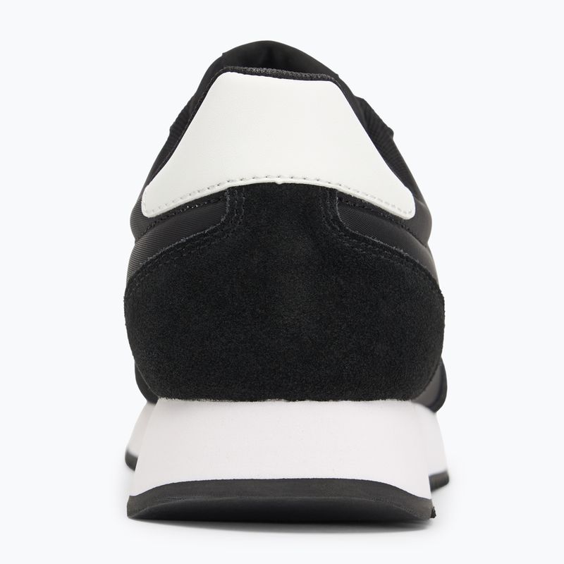 Calvin Klein men's shoes YM0YM01325 Retro Runner Lace Up Ny-Su Black/Bright White 6