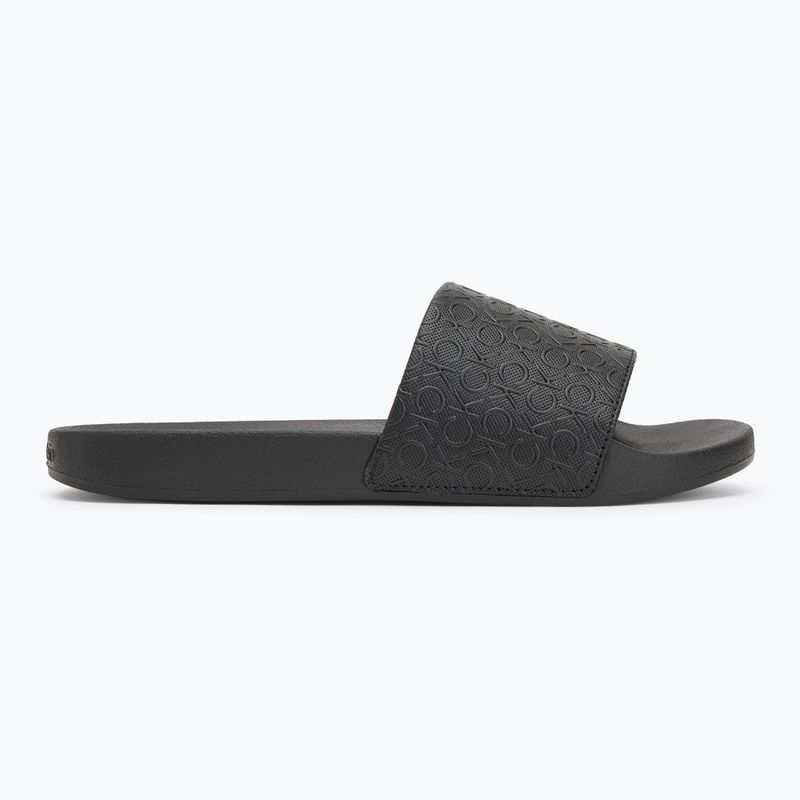 Calvin Klein Women's Flip Flops HW0HW02541 Pool Slide Mono Ck Black 2