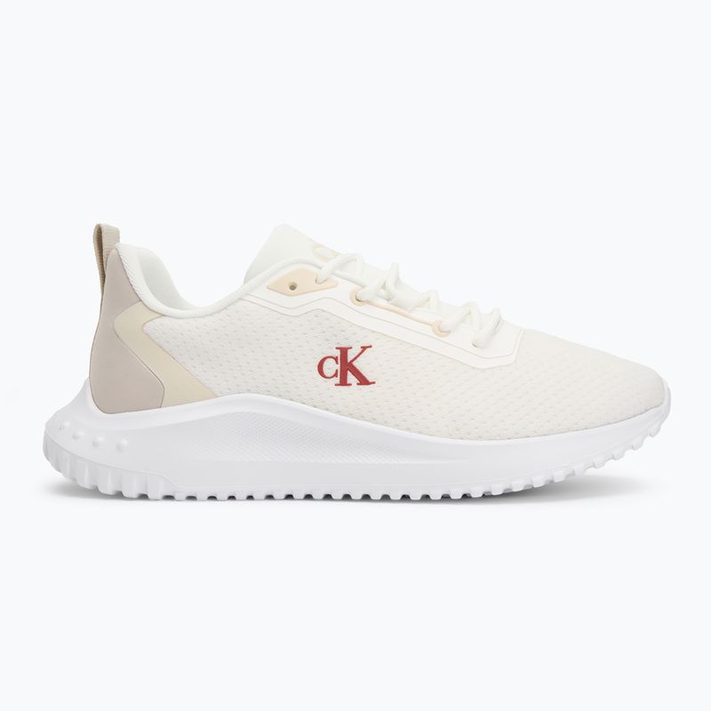 Calvin Klein men's shoes YM0YM01285 Hike Runner Mix Mesh Bright White/Moonstruck/Tandoori 2