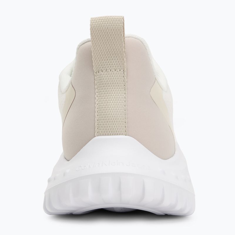 Calvin Klein men's shoes YM0YM01285 Hike Runner Mix Mesh Bright White/Moonstruck/Tandoori 6