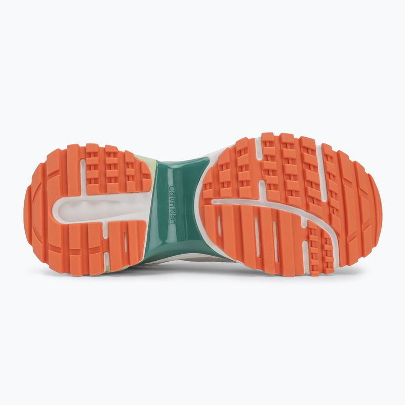Calvin Klein men's shoes YM0YM01292 Hike Runner Casual Ny-Su Bright White/Wild Green/Tigerilily 4