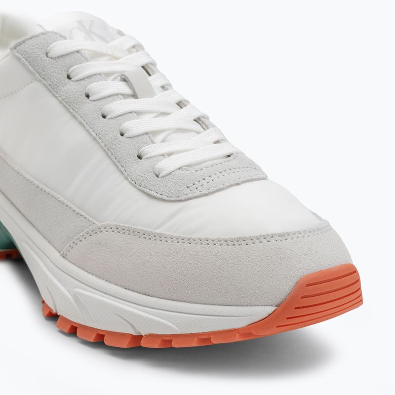 Calvin Klein men's shoes YM0YM01292 Hike Runner Casual Ny-Su Bright White/Wild Green/Tigerilily 7