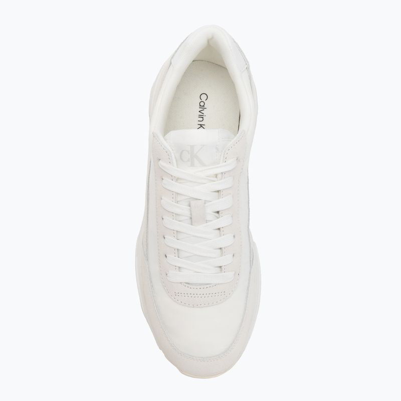 Calvin Klein men's shoes YM0YM01292 Hike Runner Casual Ny-Su Triple Bright White 5