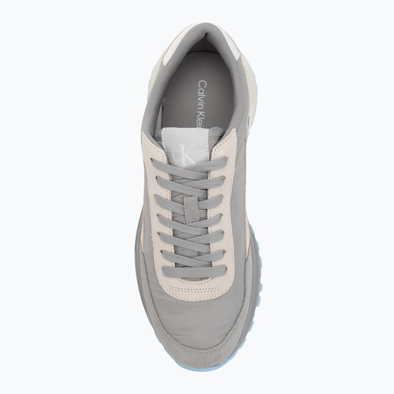 Calvin Klein men's shoes YM0YM01292 Hike Runner Casual Ny-Su Formal Grey/Eggshell/Paprika 5
