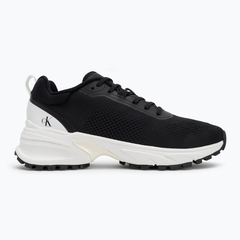 Calvin Klein men's shoes YM0YM01284 Hike Runner Tech Knit Black/Bright White 2