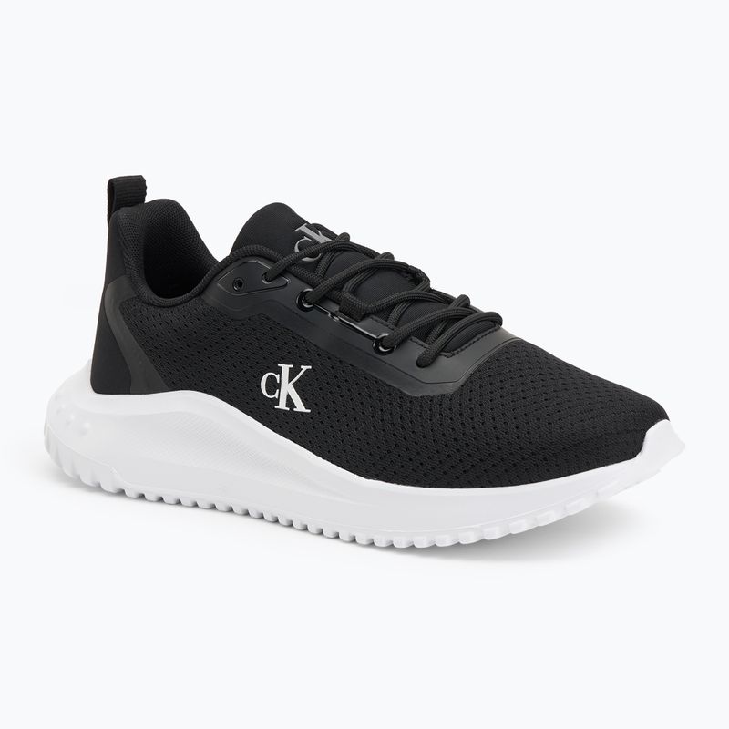 Calvin Klein men's shoes YM0YM01285 Hike Runner Mix Mesh Black/Bright White