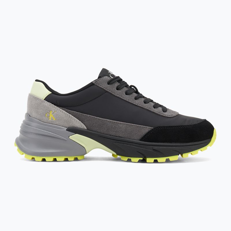 Calvin Klein men's shoes YM0YM01292 Hike Runner Casual Ny-Su Ck Black/Granite Grey/Wild Lime 2