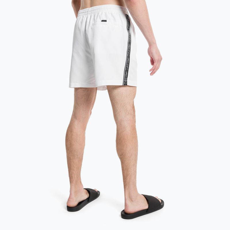 Men's Calvin Klein Medium Drawstring swim shorts white 5