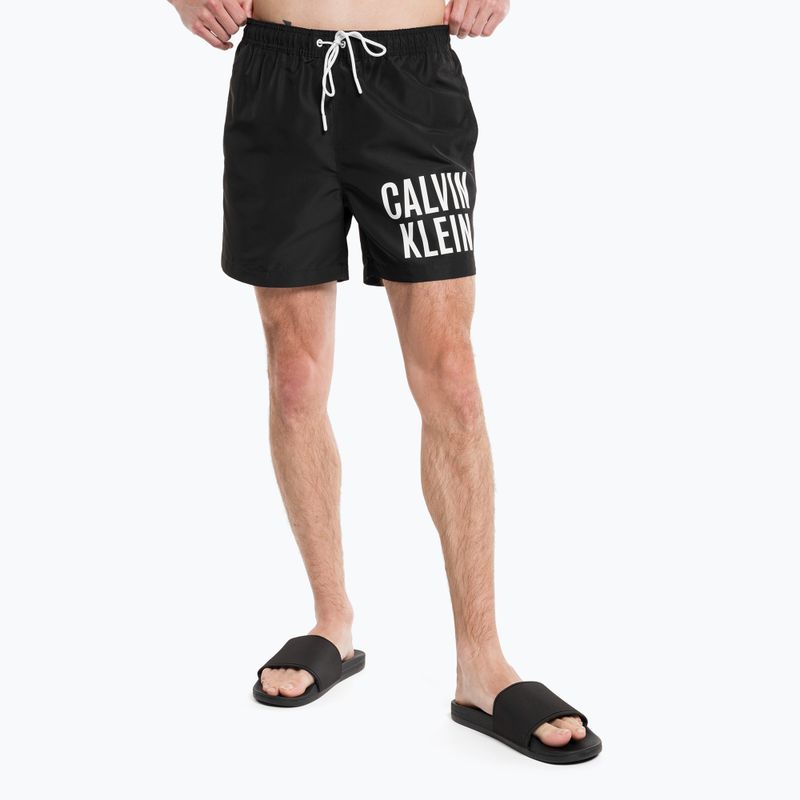 Men's Calvin Klein Medium Drawstring swim shorts black 4