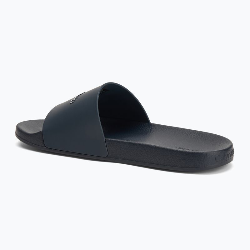 Calvin Klein men's flip-flops HM0HM00455 Pool Slide Rubber navy 3