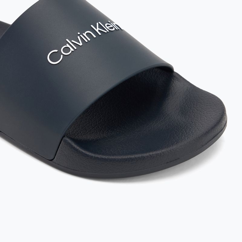Calvin Klein men's flip-flops HM0HM00455 Pool Slide Rubber navy 7