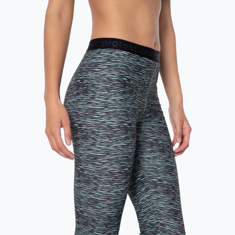 Women's Protest Prtbelmopan green/black surf leggings P4610721 4