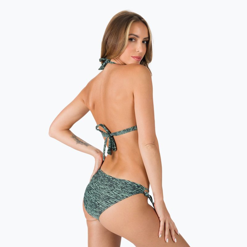 Women's two-piece swimsuit Protest Prtadmirer Halter C-Cup bikini green/black P7616321 3