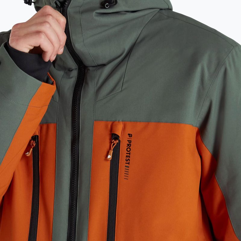 Men's Protest Prtgooz ski jacket green 6710722 4