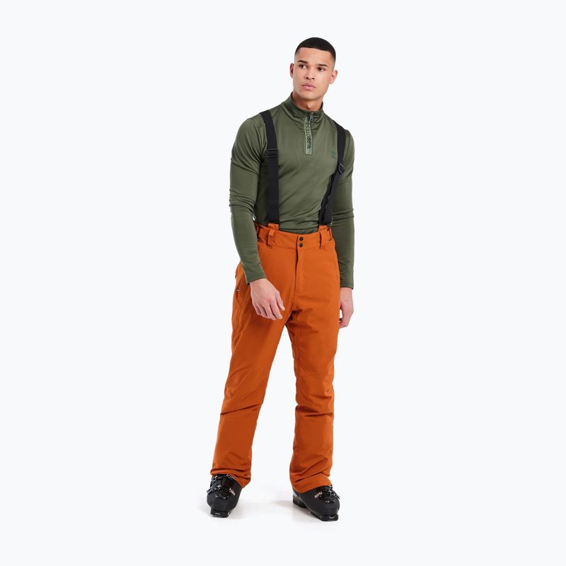 Men's Protest Miikka umberorange ski trousers 2