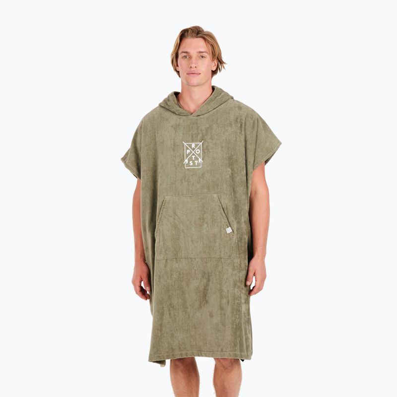Protest men's poncho Prtpurdey artichoke green 3