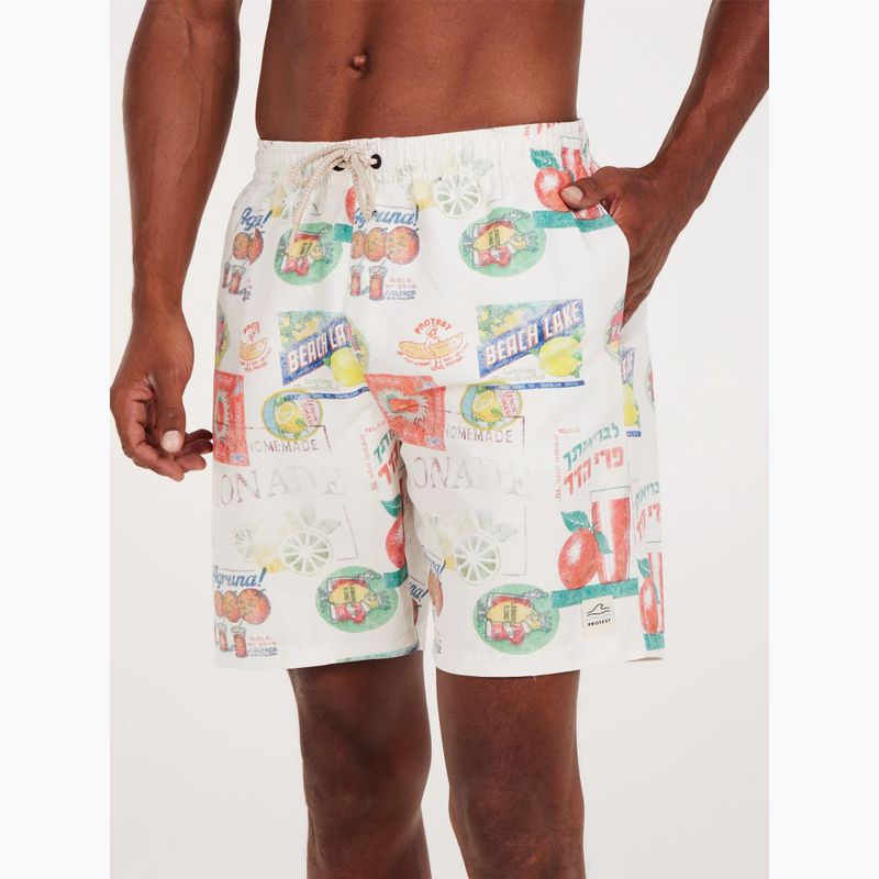 Men's Protest Prtguno kitoffwhite swim shorts 3