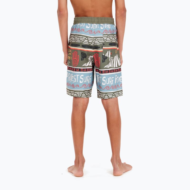 Protest Prtcinema artichoke green children's swim shorts 6