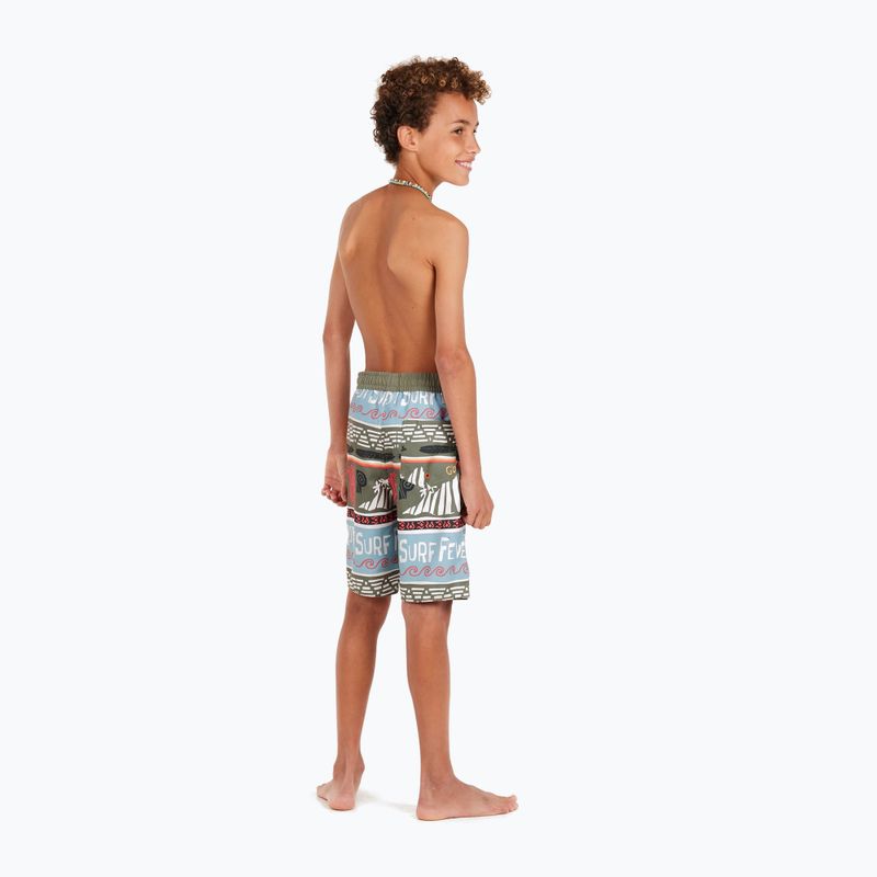 Protest Prtcinema artichoke green children's swim shorts 7
