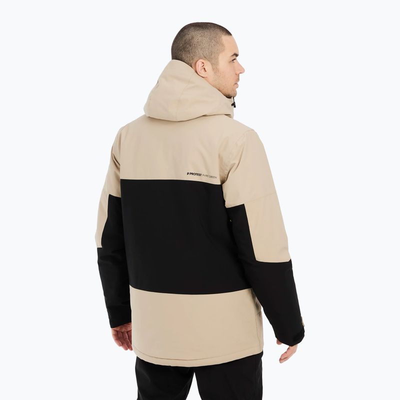 Men's Protest Prtdazzle snowboard jacket bamboobeige 3