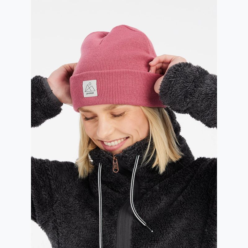 Women's winter beanie Protest Prtpri24 rose dust 4