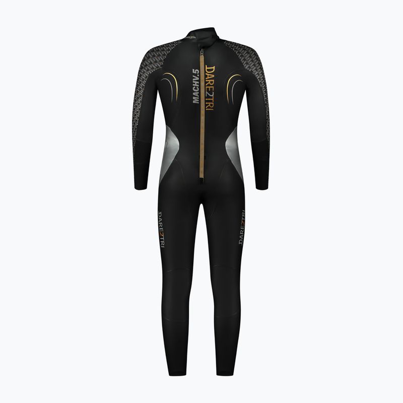 Men's triathlon wetsuit Dare2Tri MACH5 0.5 mm black 2