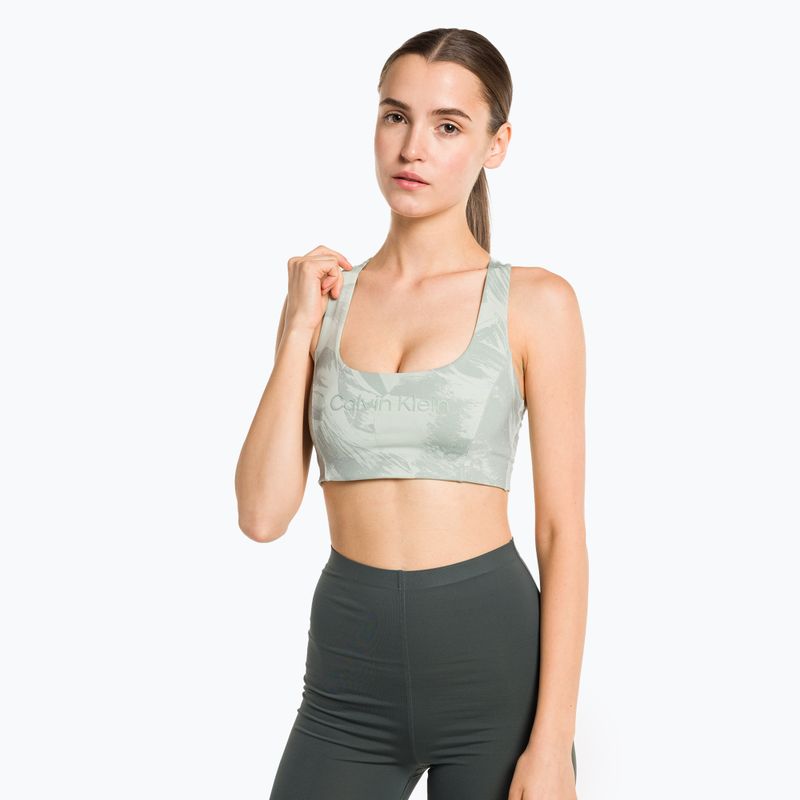 Calvin Klein Medium Support 8UO digital rockform aop fitness bra