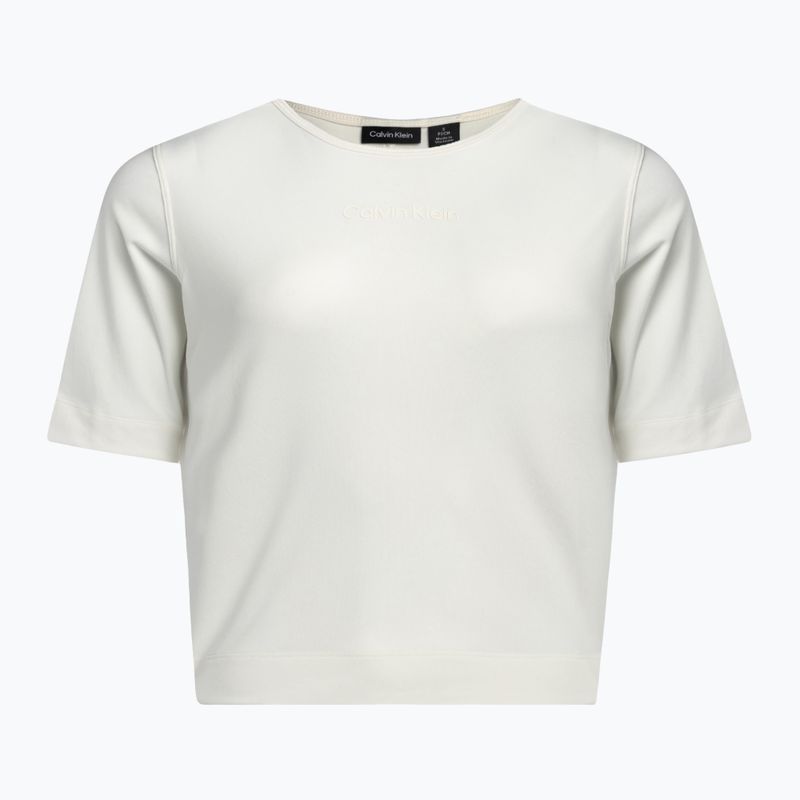 Women's Calvin Klein Knit white suede T-shirt 5