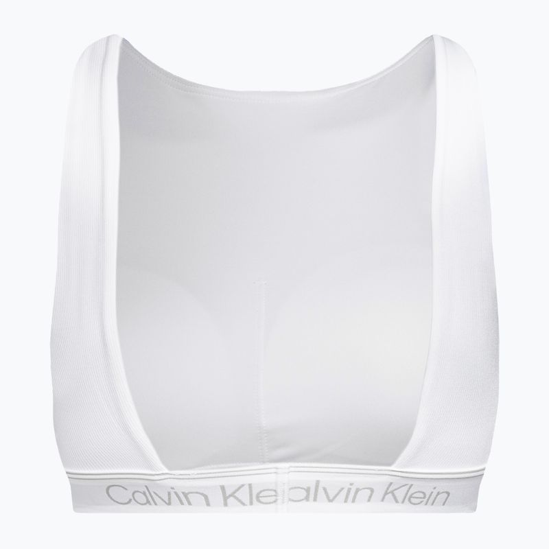 Calvin Klein Medium Support YAF bright white fitness bra 6