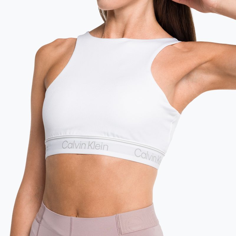 Calvin Klein Medium Support YAF bright white fitness bra 4