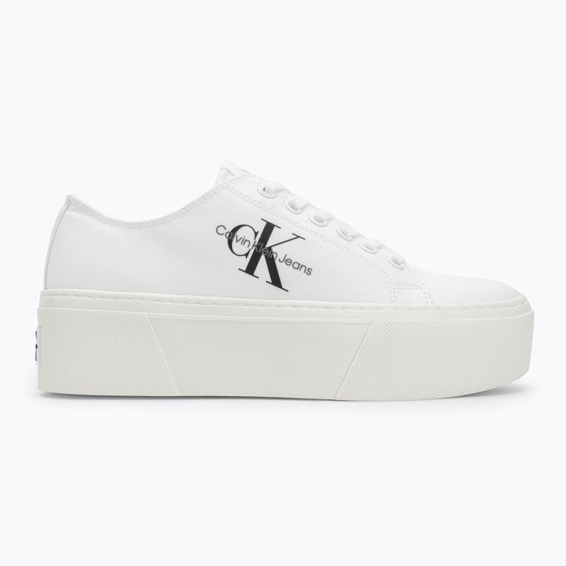 Calvin Klein women's trainers YW0YW01033 Vulc Flatform+ Cupsole Low white 2