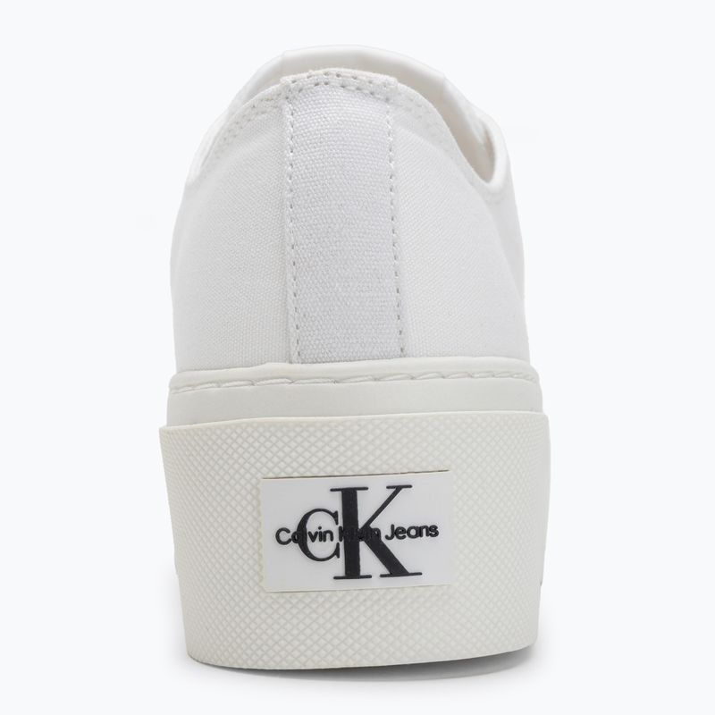 Calvin Klein women's trainers YW0YW01033 Vulc Flatform+ Cupsole Low white 6