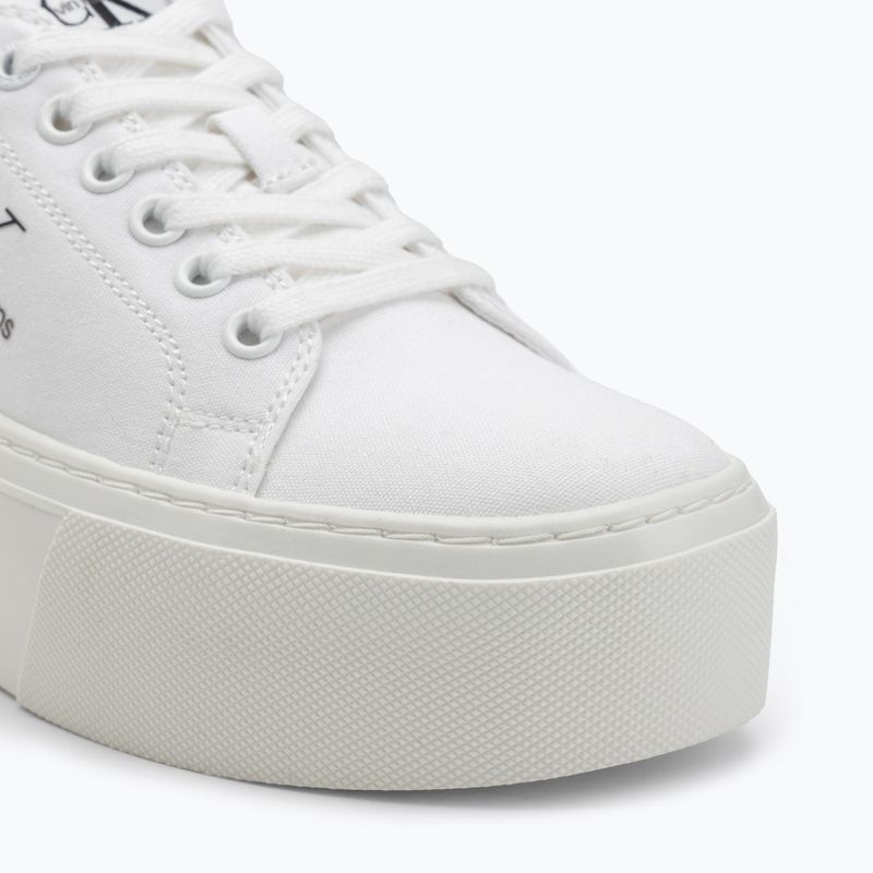 Calvin Klein women's trainers YW0YW01033 Vulc Flatform+ Cupsole Low white 7