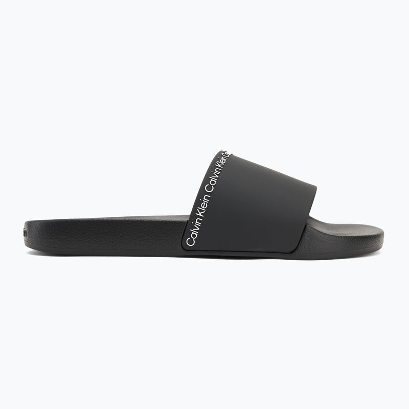 Calvin Klein men's flip-flops HM0HM00981 Pool Slide Rubber black 2