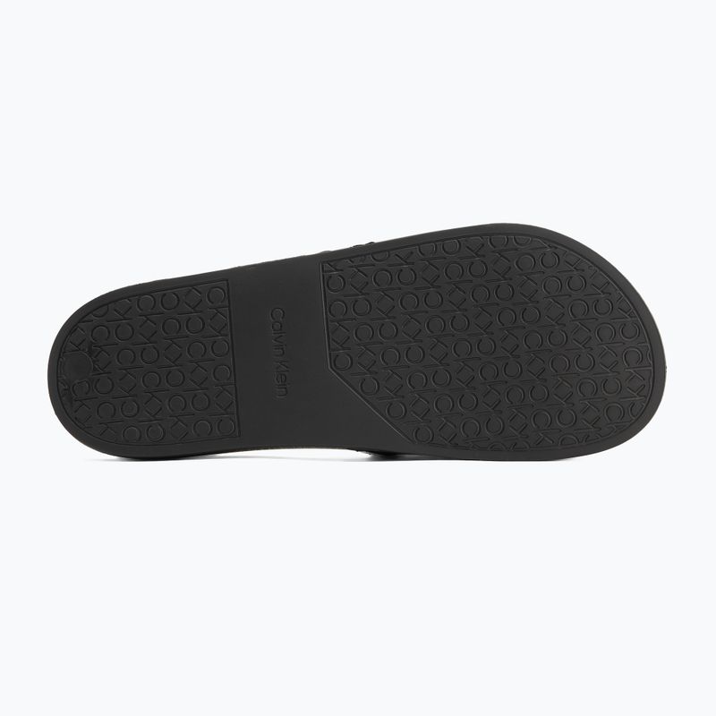 Calvin Klein men's flip-flops HM0HM00981 Pool Slide Rubber black 4