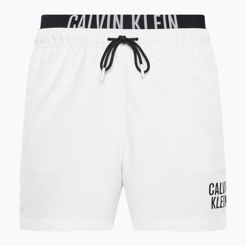 Men's Calvin Klein Medium Double Waistband Swim Shorts white