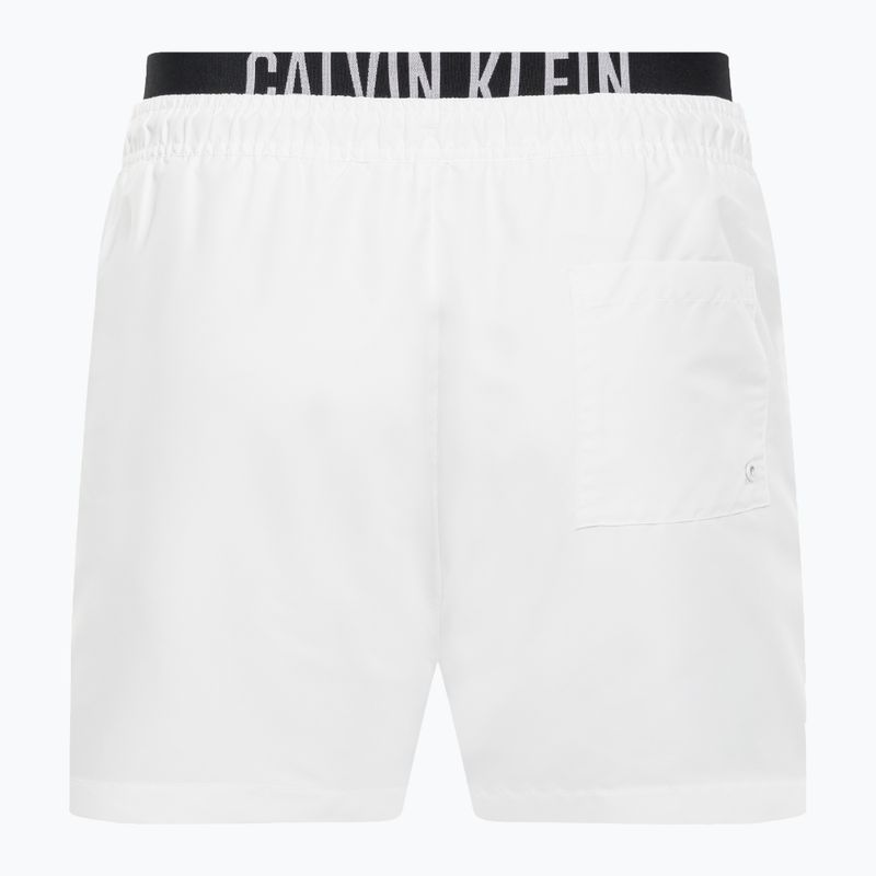Men's Calvin Klein Medium Double Waistband Swim Shorts white 2
