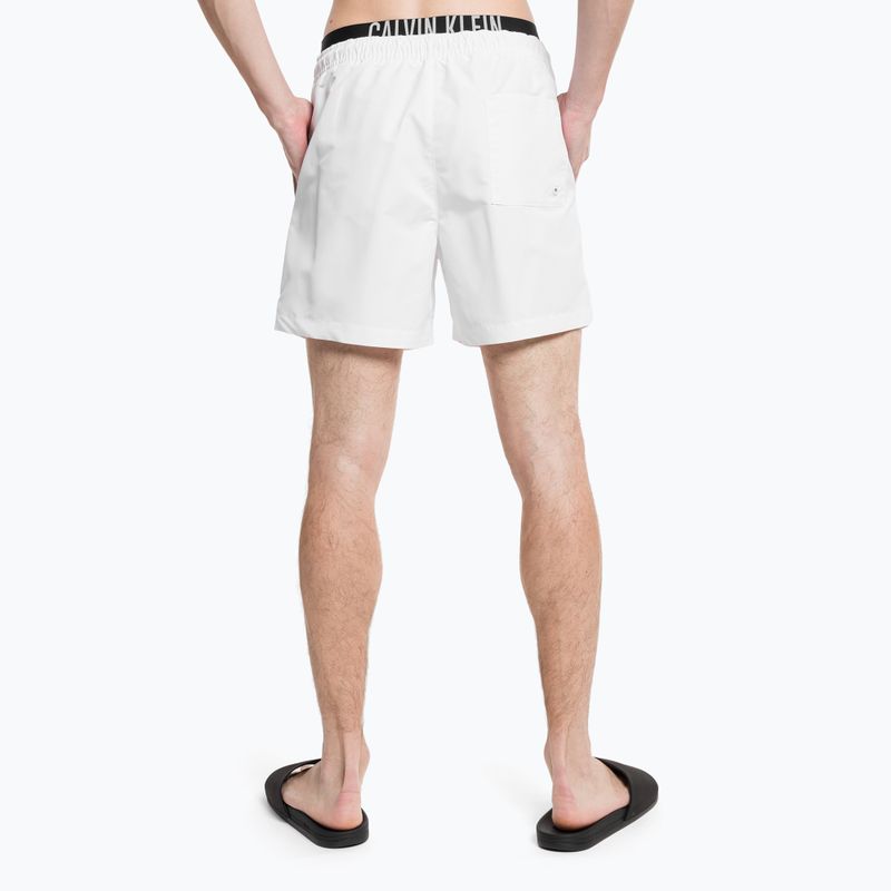 Men's Calvin Klein Medium Double Waistband Swim Shorts white 7