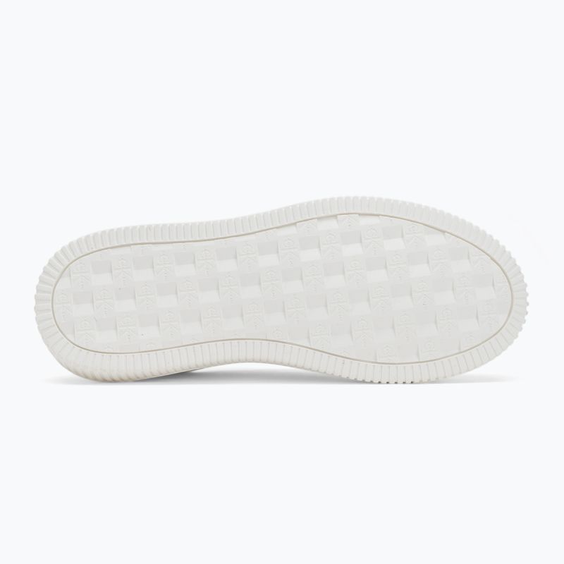 Calvin Klein women's shoes YW0YW01224 Cupsole Mono Lth Wn white/silver 4