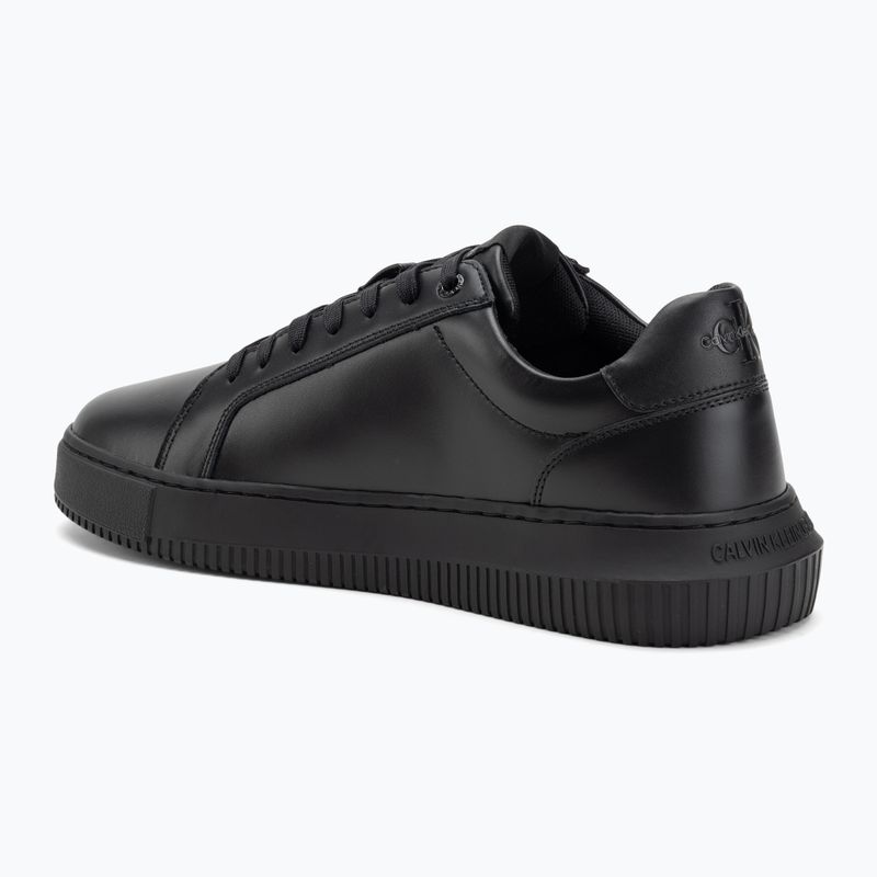 Calvin Klein men's shoes YM0YM00681 Chunky Cupsole Monologo Lth triple black 3