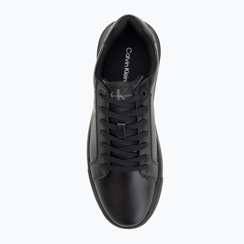 Calvin Klein men's shoes YM0YM00681 Chunky Cupsole Monologo Lth triple black 5