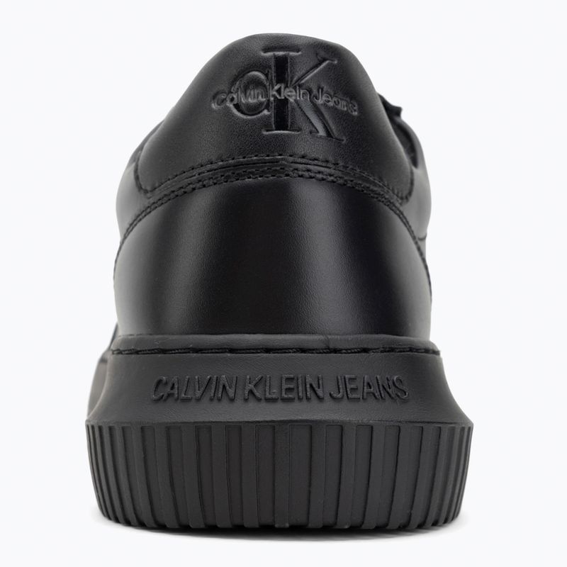 Calvin Klein men's shoes YM0YM00681 Chunky Cupsole Monologo Lth triple black 6