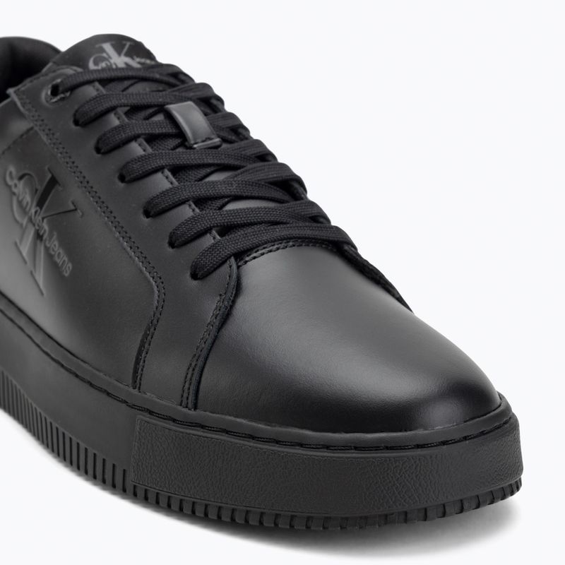 Calvin Klein men's shoes YM0YM00681 Chunky Cupsole Monologo Lth triple black 7