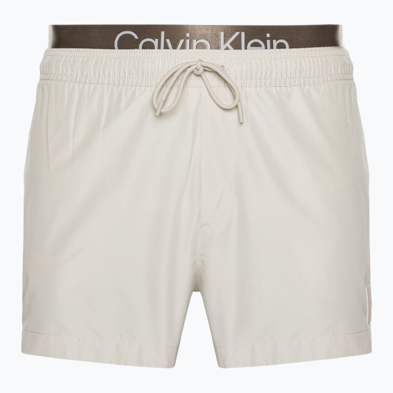 Men's Calvin Klein Short Double Wb beige swim shorts