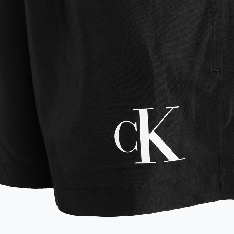 Men's Calvin Klein Short Double Wb swim shorts black 4