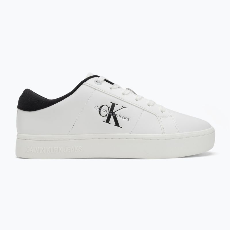 Calvin Klein women's shoes YW0YW01444 Classic Cupsole Lowlaceup Lth Wn bright white/black 2