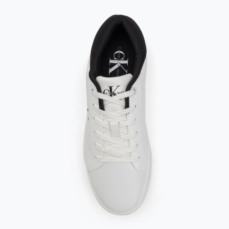 Calvin Klein women's shoes YW0YW01444 Classic Cupsole Lowlaceup Lth Wn bright white/black 5