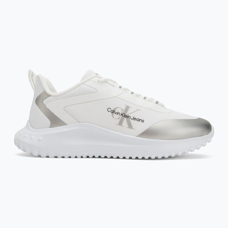 Women's shoes Calvin Klein Eva Runner Low Lace Mix Ml Wn bright white/silver 2